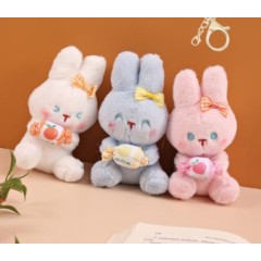 Kawaii bunny plushie keychain